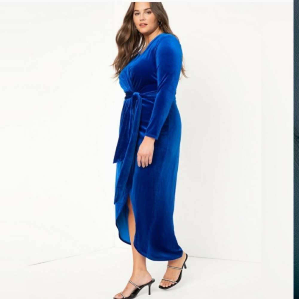 NWT Velvet wrap dress Eloquii